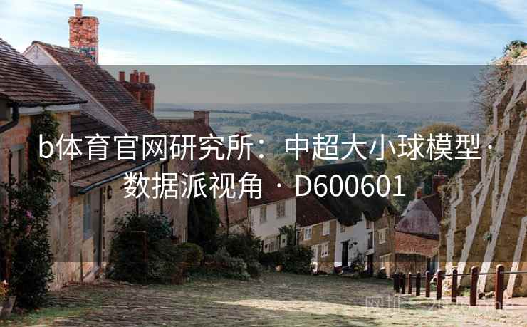 b体育官网研究所：中超大小球模型·数据派视角 · D600601  第2张
