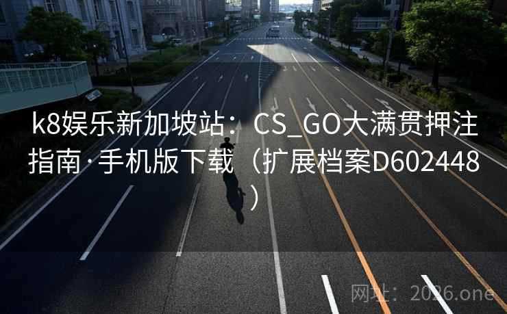 k8娱乐新加坡站：CS_GO大满贯押注指南·手机版下载（扩展档案D602448）  第2张
