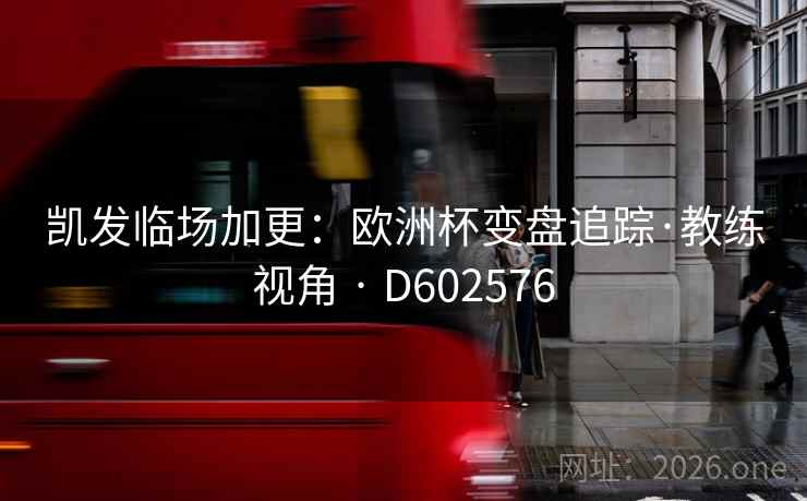 凯发临场加更：欧洲杯变盘追踪·教练视角 · D602576