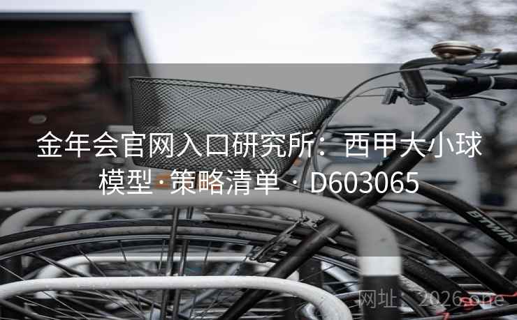 金年会官网入口研究所：西甲大小球模型·策略清单 · D603065